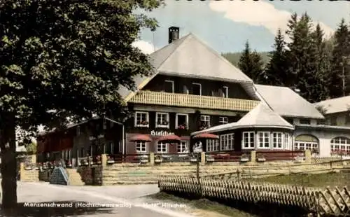 Ak Menzenschwand St. Blasien im Schwarzwald, Hotel Hirschen