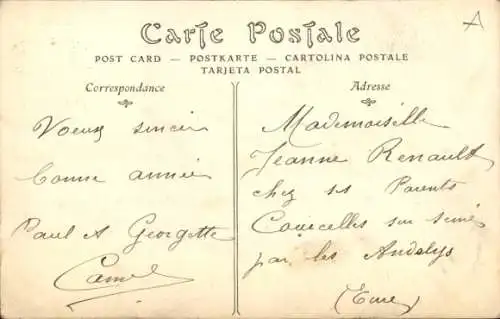 Ak Monaco, Ravin de Sainte-Dévote, Teilansicht