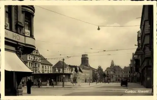 Ak Cottbus in der Niederlausitz, Altmarkt, HO, Passanten