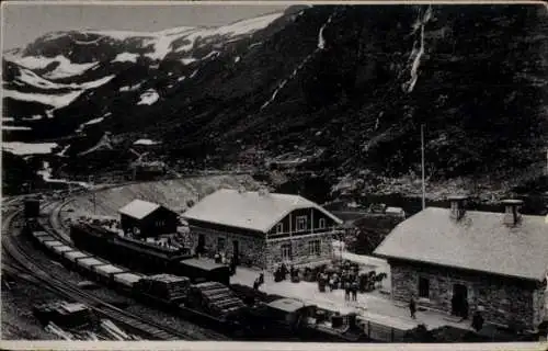 Ak Norwegen, Myrdal St. ved Gravehalstunnellen og Flaamsdalen