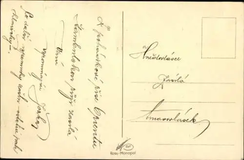 Künstler Ak Frau mit buntem Kopftuch