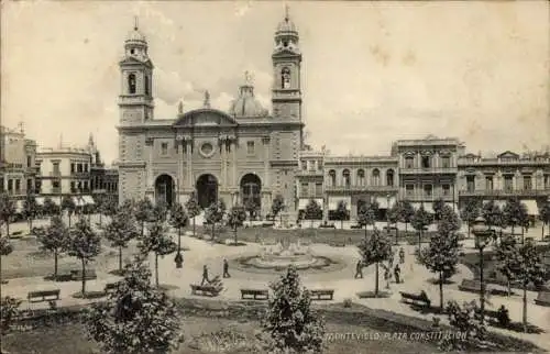 Ak Montevideo Uruguay, Plaza Constitución