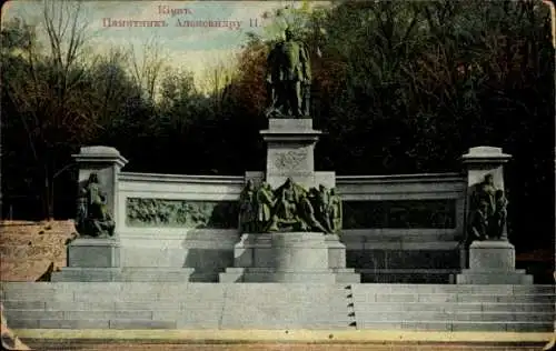 Ak Kiew Kiew Kiew Ukraine, Denkmal für Alexander II