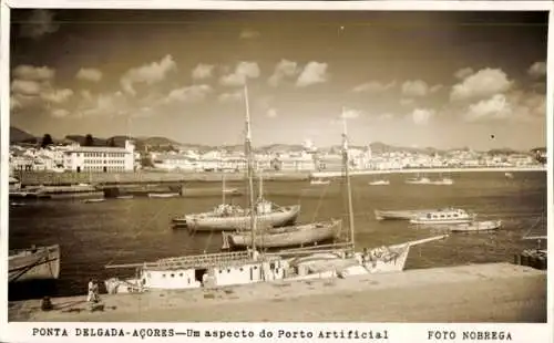 Ak Ponta Delgada Sao Miguel Azoren, Um aspecto do Porto Artificial