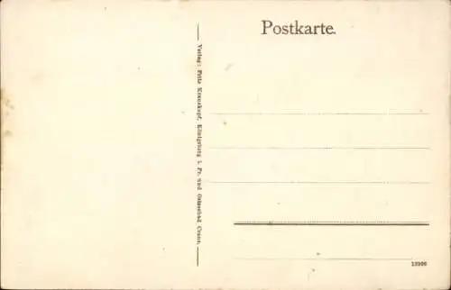 Ak Borczymmen Ostpreußen, Ortspartie, Kriegszerstörungen I. WK