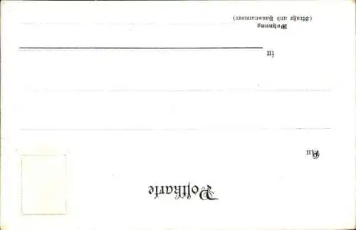 Litho Jedlová Berg Tannenberg Region Aussig, Aussichtsturm, Gasthaus