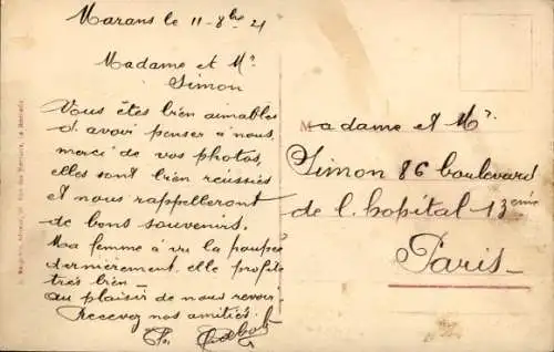 Ak Marans, Pecheur ramassant les moules dans les Bouchots