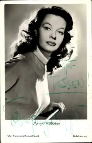 Ak Schauspielerin Margot Hielscher, Portrait, Autogramm