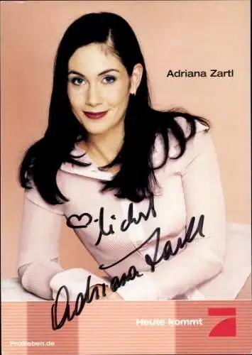 Ak Moderatorin Adriana Zartl, Portrait, Autogramm