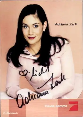 Ak Moderatorin Adriana Zartl, Portrait, Autogramm