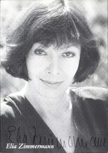 Ak Schauspielerin Elia Zimmermann, Portrait, Autogramm