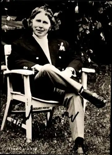 Ak Schauspieler Fred Delmare, Portrait, Autogramm