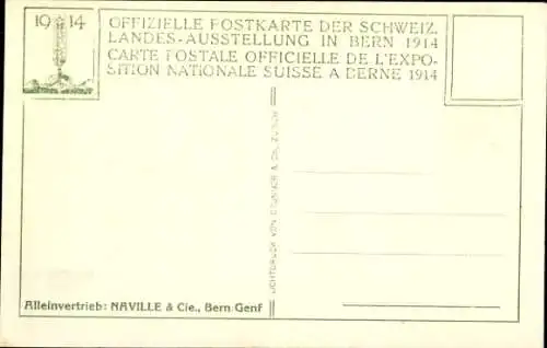 Ak Bern Stadt Schweiz, Landes-Ausstellung 1914, Confiserie Cremerie Merkur auf dem Neufeld