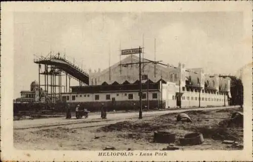 Ak Heliopolis Cairo Kairo Ägypten, Luna Park, Achterbahn