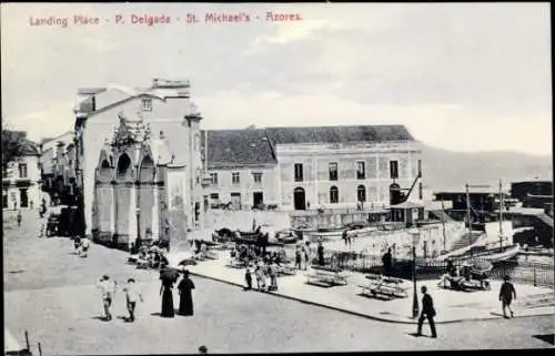 Ak Ponta Delgada São Miguel Azoren Portugal, Landing Place, Hafenpartie