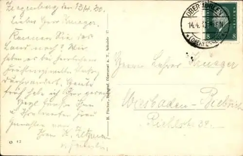 Ak Ziegenberg Ober Mörlen im Taunus, Gesamtansicht