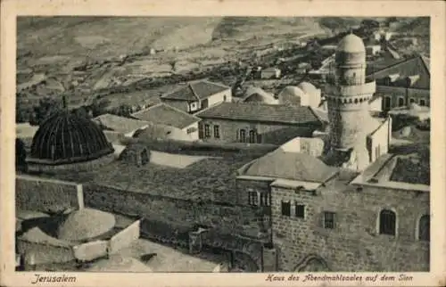 Ak Jerusalem Israel, Haus des Abendmahlsaales, Sion