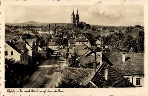 Ak Oschatz in Sachsen, Panorama, Kirche, Collmberg