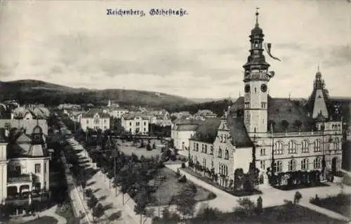 Ak Liberec Reichenberg in Böhmen, Göthestraße