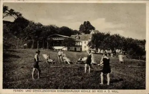 Ak Emmershausen Weilrod im Taunus, Ferien- und Erholungsheim Emmershäuser Mühle