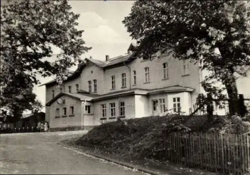 Ak Rositz im Altenburger Land Thüringen, Bahnhof