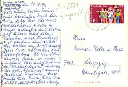 Ak Gager auf der Insel Rügen, Dorfstraße