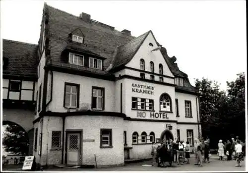 Ak Saalburg in Thüringen, Gasthaus Kranich, Hotel