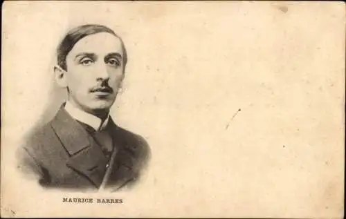 Ak Maurice Barres, Mitglied der französischen Nationalversammlung, Politiker