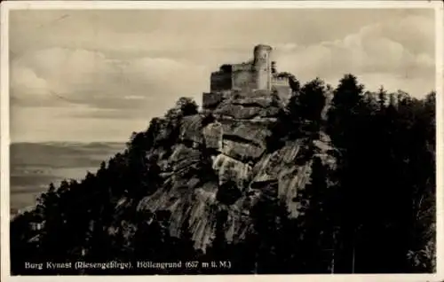 Ak Sobieszów Hermsdorf Kynast  Jelenia Góra Hirschberg im Riesengebirge, Zamek Chojnik, Burg Kynast