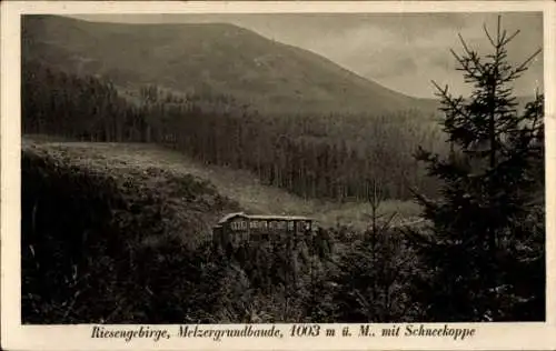 Ak Karpacz Krummhübel Riesengebirge Schlesien, Melzergrund, Melzergrundbaude, Schneekoppe