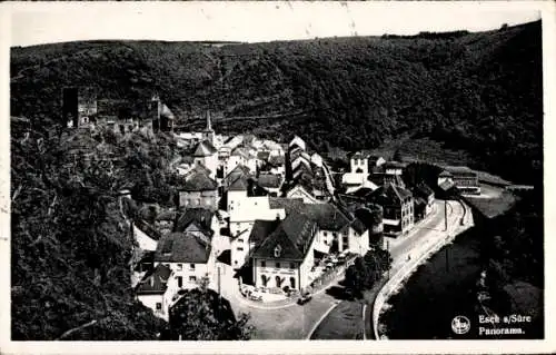 Ak Esch über Sure Esch an der Sauer Luxemburg, Panorama