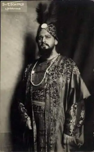 Ak Opernsänger Emil Schlipper, Porträt, Schahrazade
