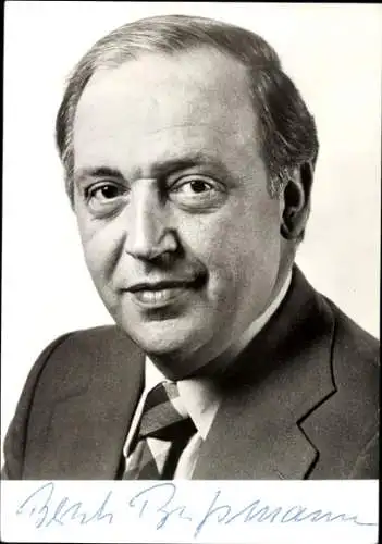 Ak Politiker Bernhard Bußmann, Portrait, Autogramm