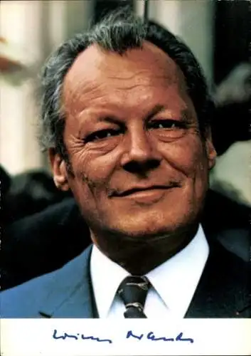 Ak Politiker Willy Brandt, Bundeskanzler, SPD, Portrait