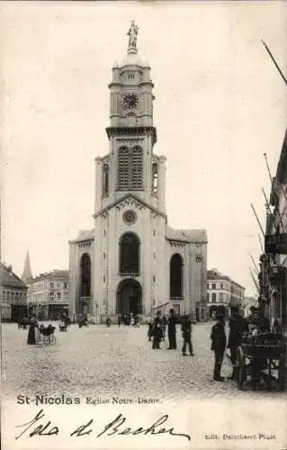 Ak St. Nicolas Sint Niklaas Waas Waes Ostflandern Belgien, Kirche Notre Dame