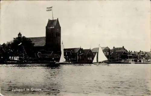 Ak Grouw Grou Friesland Niederlande, Segeln