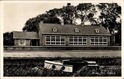 Ak Arum Friesland Niederlande, O. L. School