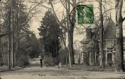 CPA Torcy Seine et Marne, Château de Rentilly, Entrée du Parc