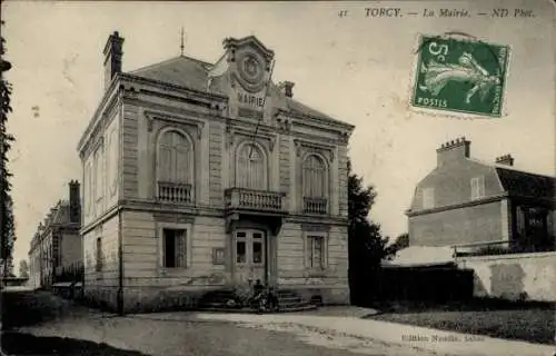 Ak Torcy Seine et Marne, Mairie