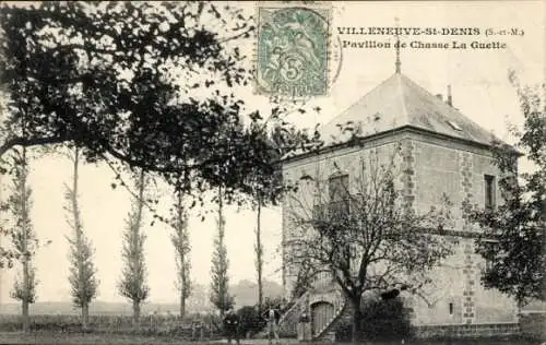 Ak Villeneuve Saint Denis Seine et Marne, Pavillon de Chasse La Guette