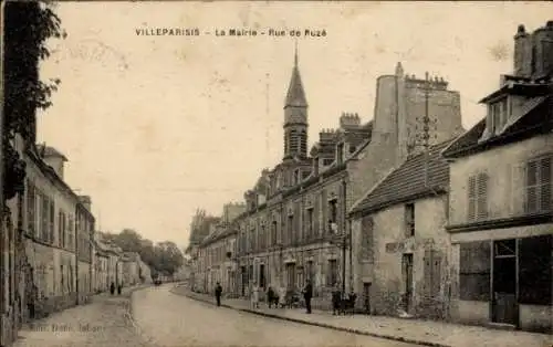 Ak Villeparisis Seine et Marne, Mairie, Rue de Ruze