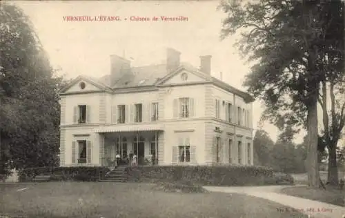 Ak Verneuil l'Étang Seine et Marne, Chateau de Vernouillet