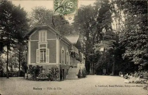 Ak Saâcy sur Marne Seine et Marne, Villa de l'Ile