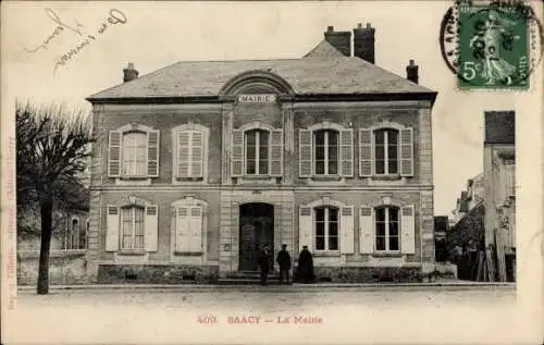 Ak Saâcy sur Marne Seine et Marne, la Mairie