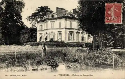 Ak Verneuil Seine et Marne, Chateau de Vernouillet