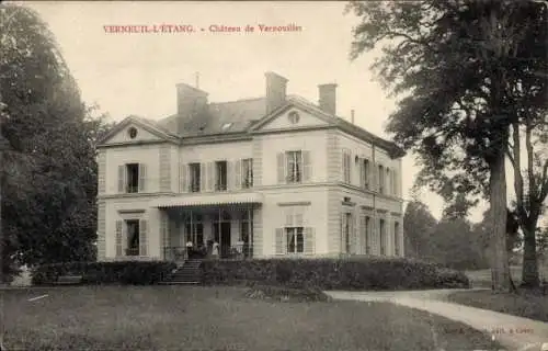 Ak Verneuil l'Étang Seine et Marne, Chateau de Vernouillet