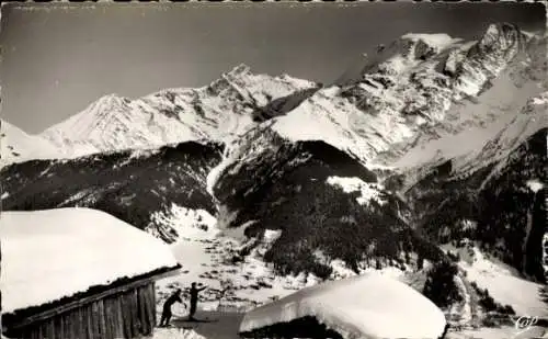 Ak Les Contamines Montjoie Haute Savoie, Miages, Berangere, Winter