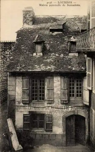 Ak Lourdes Hautes Pyrénées, Bernadettes väterliches Zuhause