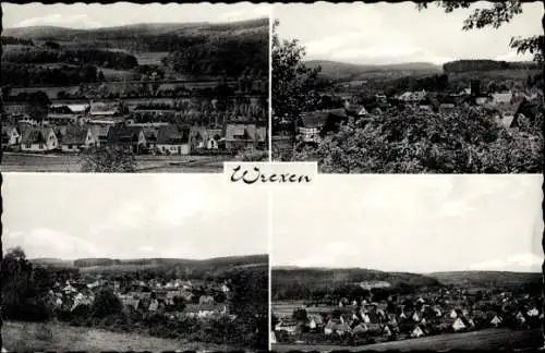 Ak Wrexen Diemelstadt Waldeck Hessen, Panorama, Gesamtansicht