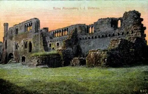 Ak Münzenberg in Oberhessen, Ruine Münzenberg